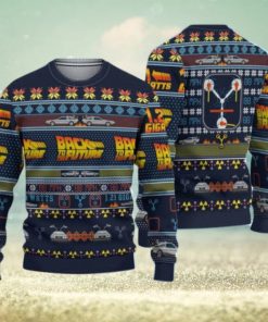 Back To The Future Ugly Knitted Christmas 3D Sweater