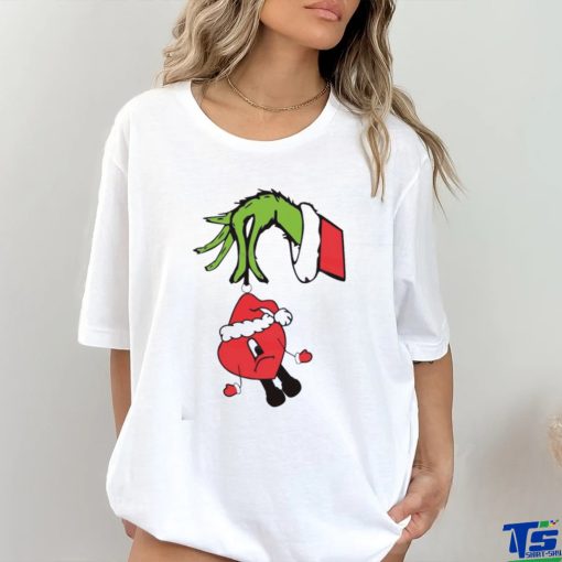 Bad Bunny Ornament Grinch Hand Shirt