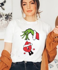 Bad Bunny Ornament Grinch Hand Shirt