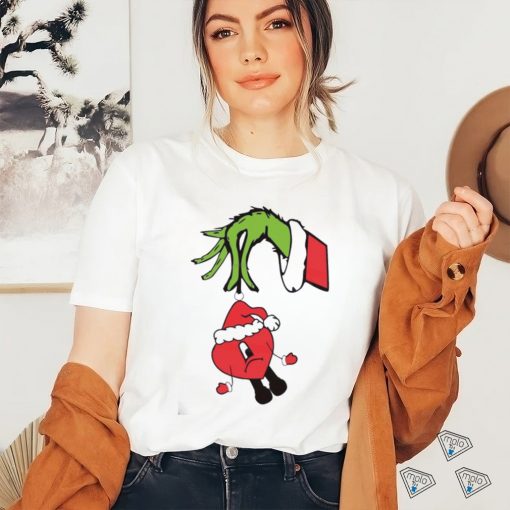 Bad Bunny Ornament Grinch Hand Shirt