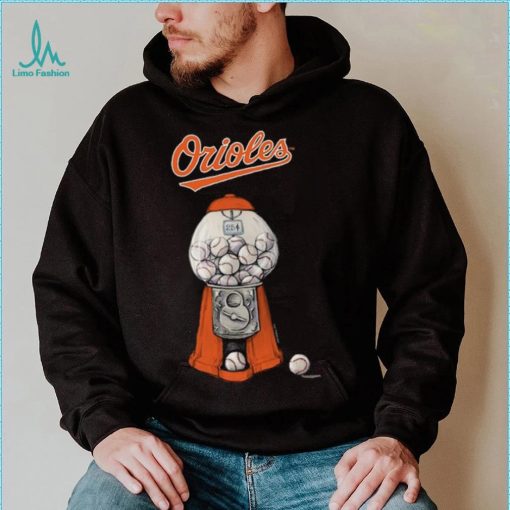 Baltimore Orioles Tiny Turnip Infant Gumball Machine T Shirt