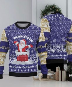 Baltimore Ravens Christmas Funny Santa Claus Ugly Christmas Sweaters