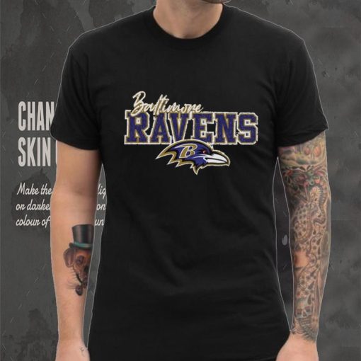 Baltimore Ravens Gameday Couture s In The Spotlight Tonal Leopard Print Shirt