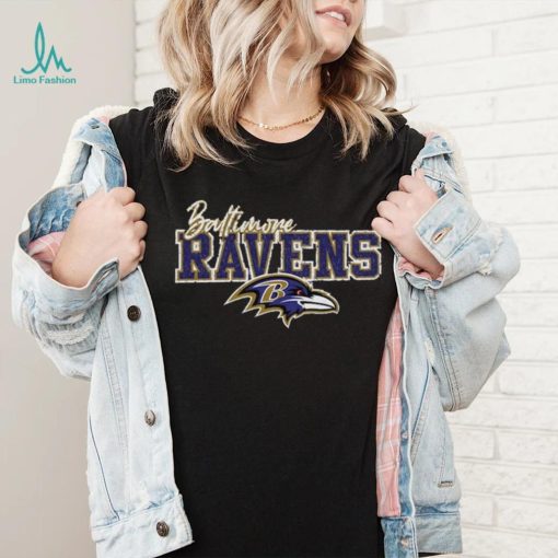 Baltimore Ravens Gameday Couture s In The Spotlight Tonal Leopard Print Shirt