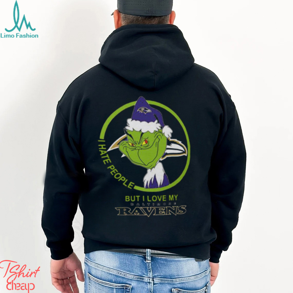 Baltimore Ravens NFL Christmas Grinch Shirt I Hate People But I Love My Baltimore Ravens Shirt Baltimore Ravens NFL Christmas Grinch Shirt I Hate People But I Love My Baltimore Ravens Shirt