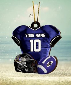 Baltimore Ravens NFL Sport Ornament Custom Name And Number