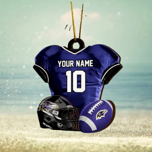 Baltimore Ravens NFL Sport Ornament Custom Name And Number