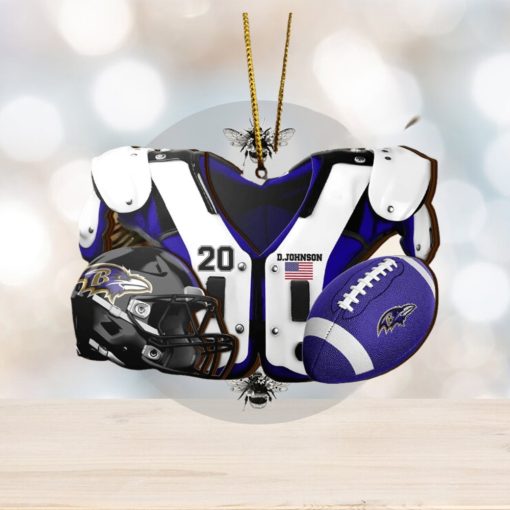 Baltimore Ravens NFL Sport Ornament Custom Your Name And Number