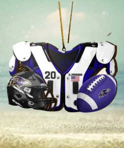 Baltimore Ravens NFL Sport Ornament Custom Your Name And Number