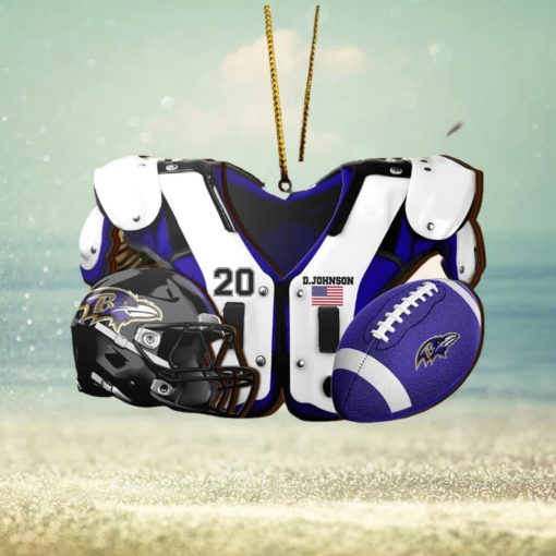 Baltimore Ravens NFL Sport Ornament Custom Your Name And Number