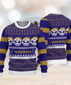 Baltimore Ravens Pumpkin Ugly Christmas Sweaters