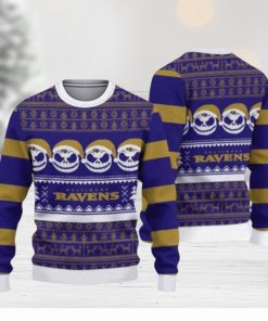 Baltimore Ravens Pumpkin Ugly Christmas Sweaters