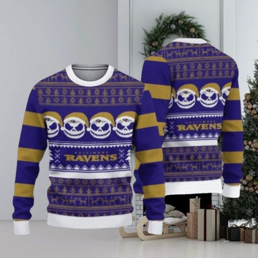 Baltimore Ravens Pumpkin Ugly Christmas Sweaters