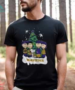 Baltimore Ravens Snoopy Peanuts Christmas Shirt