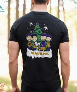 Baltimore Ravens Snoopy Peanuts Christmas Shirt