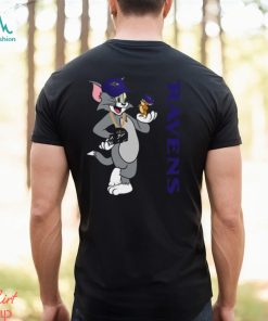 Baltimore Ravens T Shirt Print Tom And Jerry Nfl Tom And Jerry Tshirt For Fans