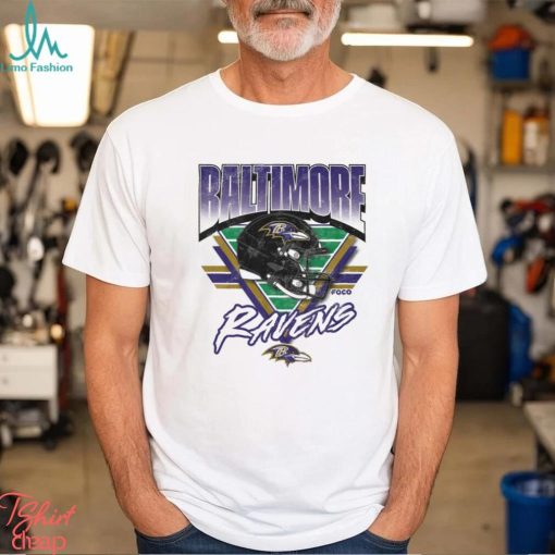 Baltimore Ravens White Triangle Vintage T Shirt