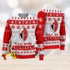 Fun Cocks Merry Christmas Printed Casual Crew Neck Ugly Sweater