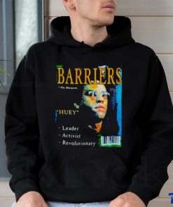 Barriers the blueprints huey leader activist revolutionary shirt