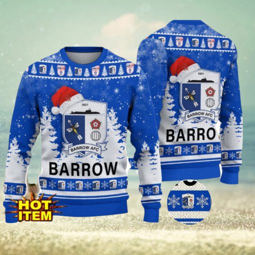 Barrow AFC EFL English Football League Champions Ugly Christmas Sweater Christmas Gift