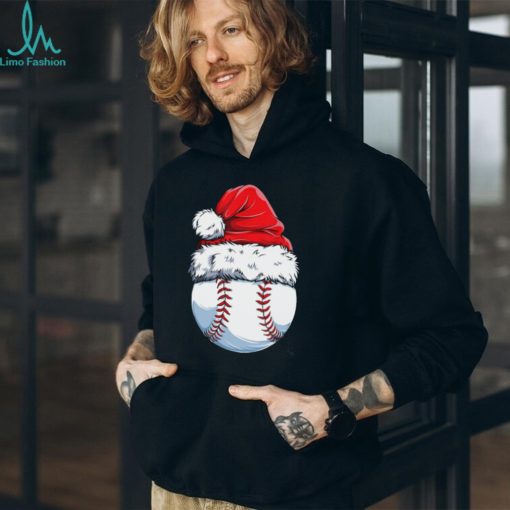 Base Wearing Noel Hat   Christmas Baseball Classic T Shirt