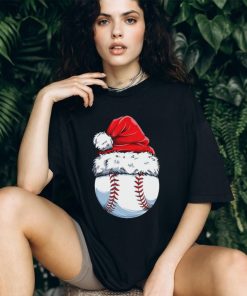 Base Wearing Noel Hat Christmas Baseball Classic T Shirt