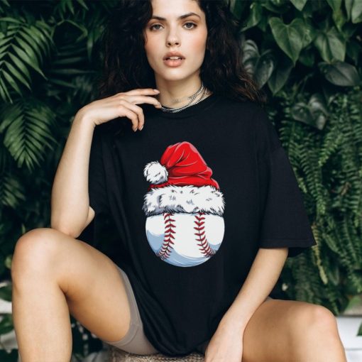 Base Wearing Noel Hat   Christmas Baseball Classic T Shirt