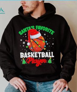 Basketball Hat Santa’s Favorite Basketball Player Merry Christmas Shirt
