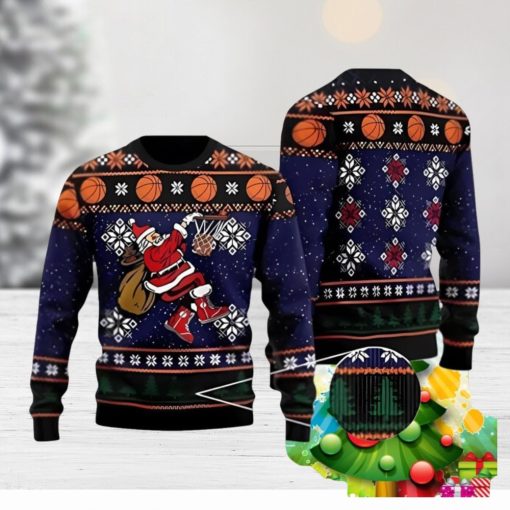 Basketball Santa Ugly Christmas Sweater Best Gift For Men And Women