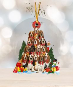 Basset Hound Christmas Tree Ornament