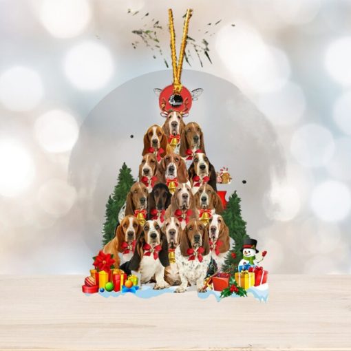 Basset Hound Christmas Tree Ornament