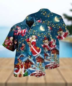 Bear Santa Merry Aloha Shirt, Funny Xmas Gifts