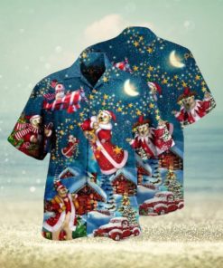 Bear Santa Merry Aloha Shirt, Funny Xmas Gifts