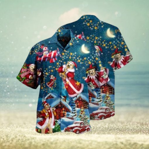 Bear Santa Merry Aloha Shirt, Funny Xmas Gifts