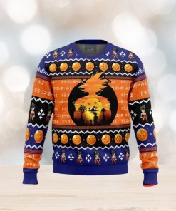 Beautiful Sunset Dragon Ball Z Ugly Christmas Sweaters