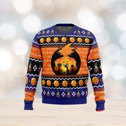 Beautiful Sunset Dragon Ball Z Ugly Christmas Sweaters