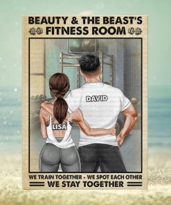 Beauty & The Beast's Fitness Room, Train Together Personalized Poster & Canvas Prints