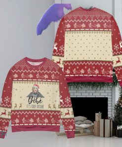 Bebe Its Cold Outside Schitts Creek Reindeer Snowflake Pattern Ugly Christmas Sweaters Style Gift