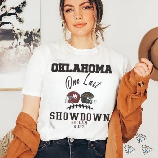 Bedlam 2023 Oklahoma Vs Oklahoma State One Last Showdown Matchup Shirt