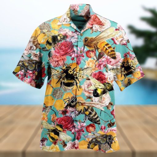 Bee Let Make Gorgeous Roses So Beautiful Hawaiian Shirt