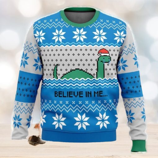 Believe in me…Nessie Ugly Christmas Sweater Funny Gift For Men And Women Fans