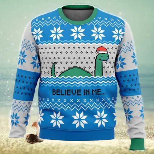 Believe in me…Nessie Ugly Christmas Sweater Funny Gift For Men And Women Fans