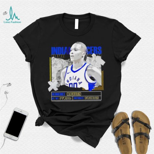 Bennedict Mathurin Indiana Pacers basketball player pose paper gift shirt