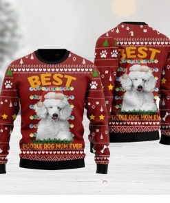 Best Dog Mom Ever Ugly Christmas Sweater Yarn New Gift For Men And Women Family Holidays