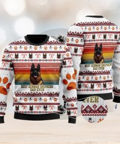 Best German Shepherd Dog Dad Ugly Christmas Sweater Gift For Men And Women