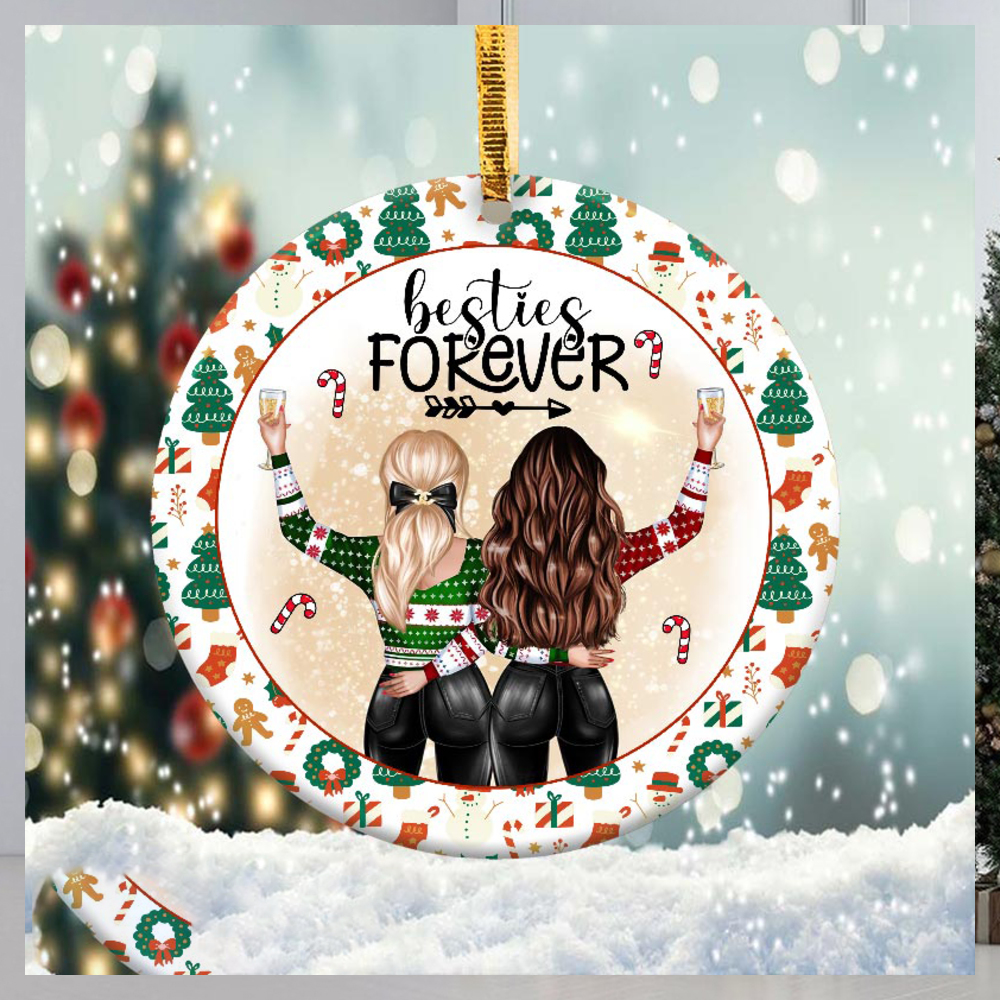 Besties Forever Christmas Ornament Besties Forever Christmas Ornament