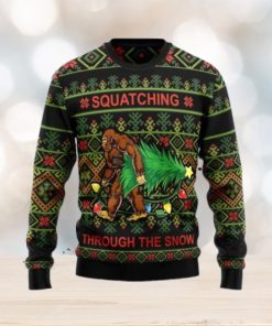 Bigfoot Snow Ugly Christmas Sweater