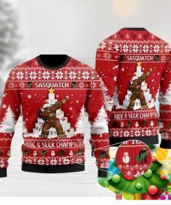 Bigfoot Ugly Christmas Sweater Best Gift For Men And Women