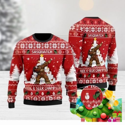 Bigfoot Ugly Christmas Sweater Best Gift For Men And Women