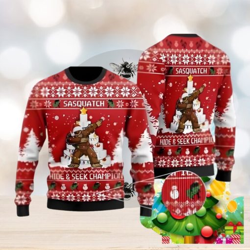 Bigfoot Ugly Christmas Sweater Best Gift For Men And Women